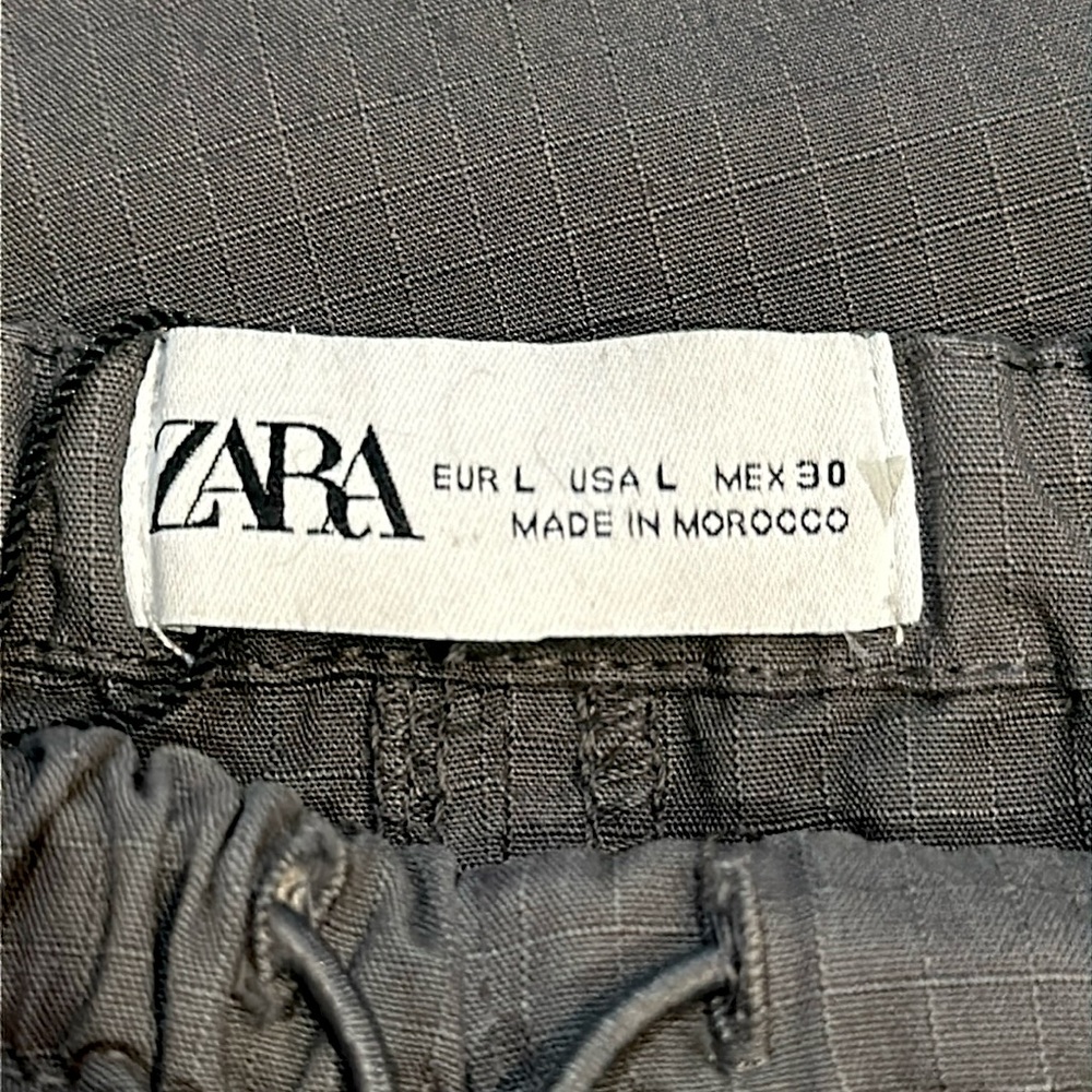 ZARA Hi-Tech Drawstring Grey Cargo Maxi Skirt Size Large NWT - Picture 10 of 10